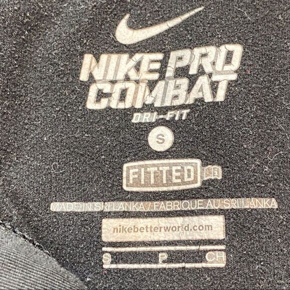 Nike Pro Combat 1/4 Zip Fitted Long Sleeve Pullover Size Small - Picture 3 of 10